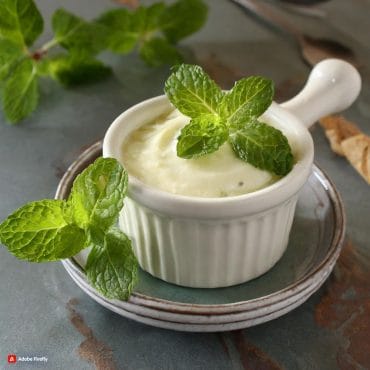 sauce fromage blanc menthe