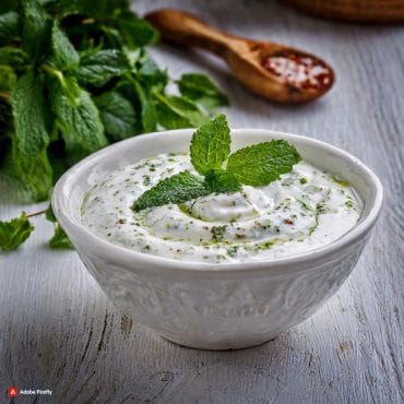 sauce yaourt menthe turque